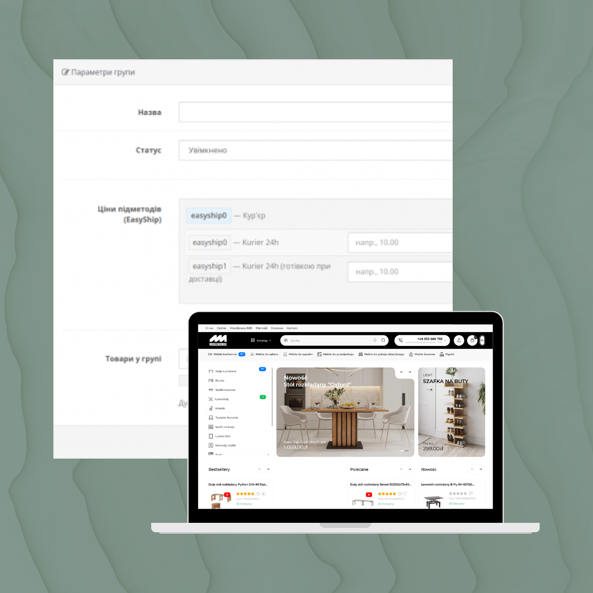 Meble na Max OpenCart Development & Custom Checkout Logic